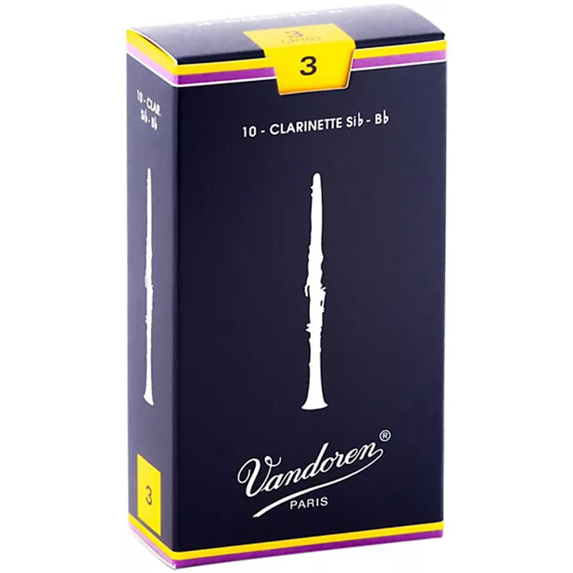 VANDOREN CR103 #3 Clarinet Reeds, Box of 10