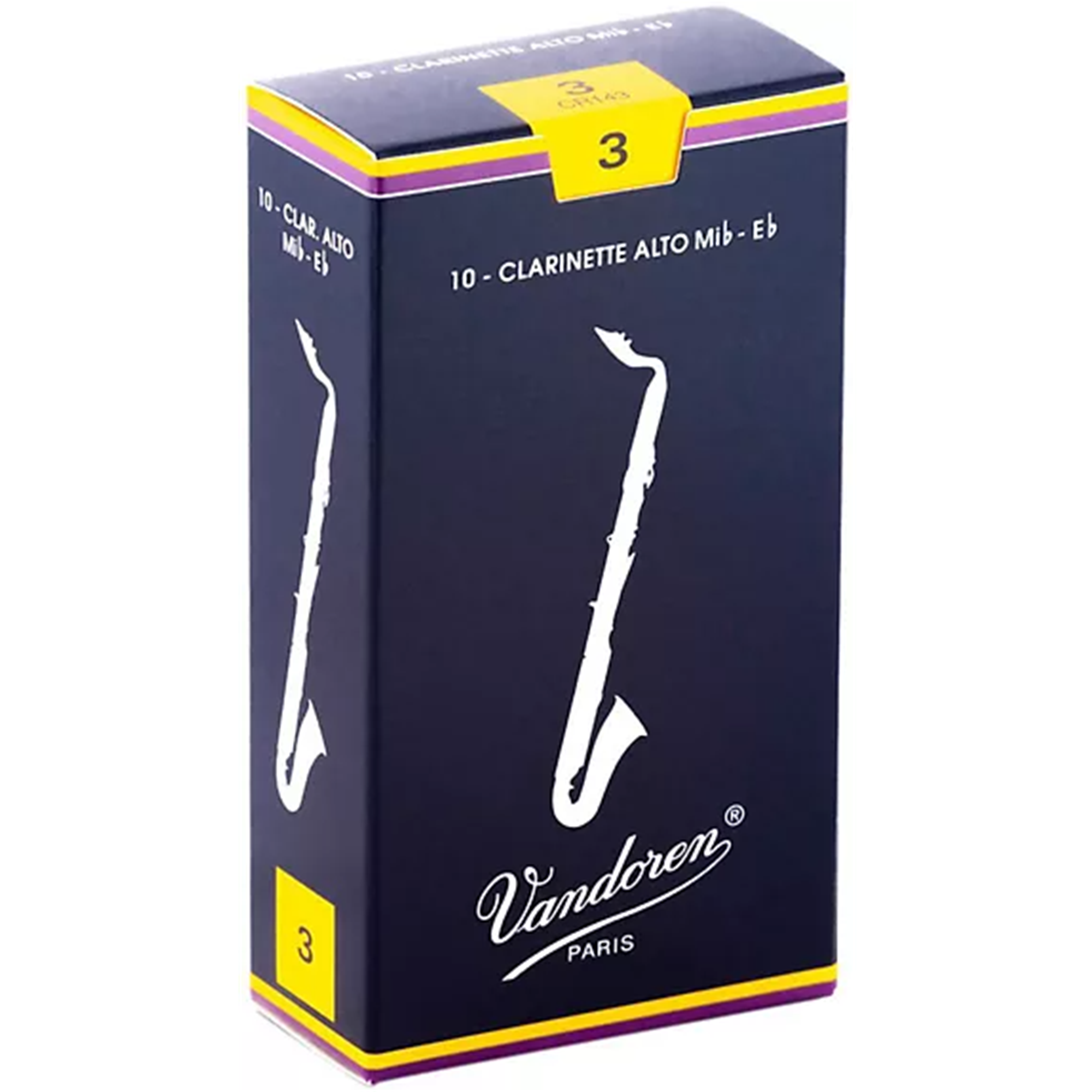 VANDOREN CR143 #3 Alto Clarinet Reeds, Box of 10