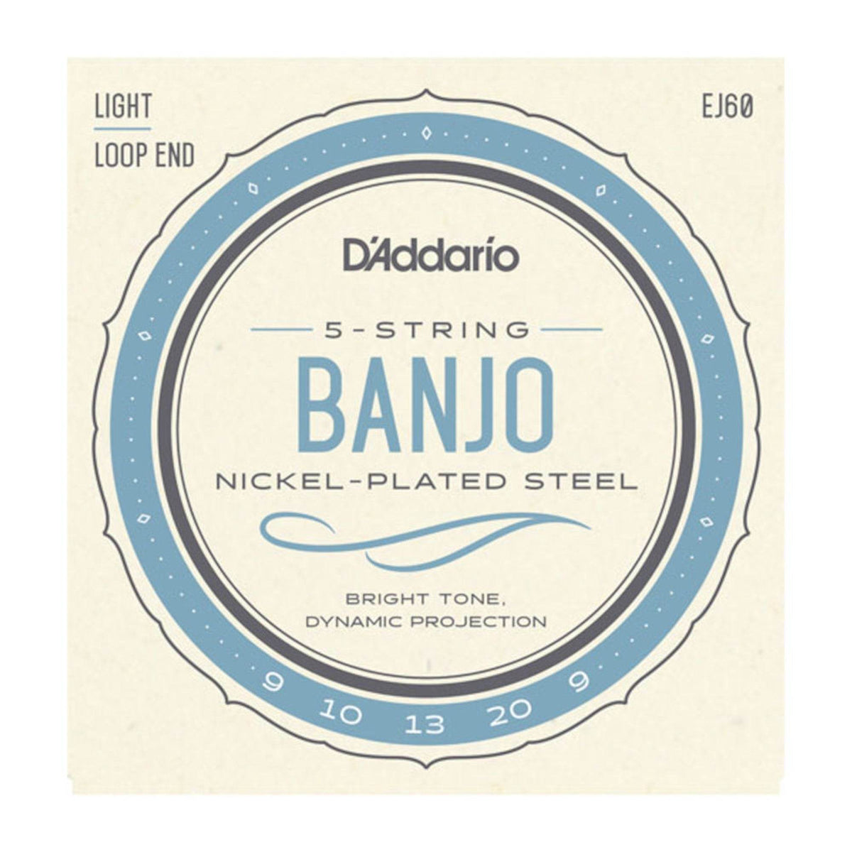 D'ADDARIO J60 5-String Banjo Strings, Light - Ray's Midbell Music
