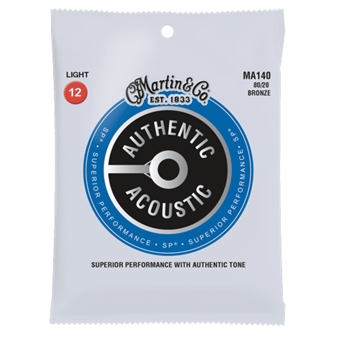 MARTIN MA140 80/20 Bronze Light Acoustic Guitar Strings - Ray's Midbell Music