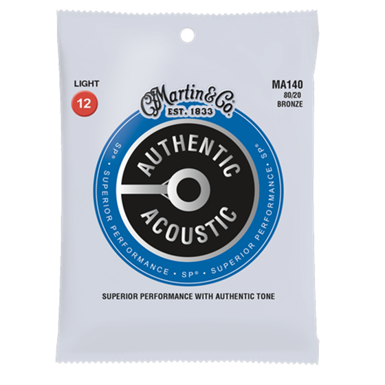 MARTIN MA140 80/20 Bronze Light Acoustic Guitar Strings