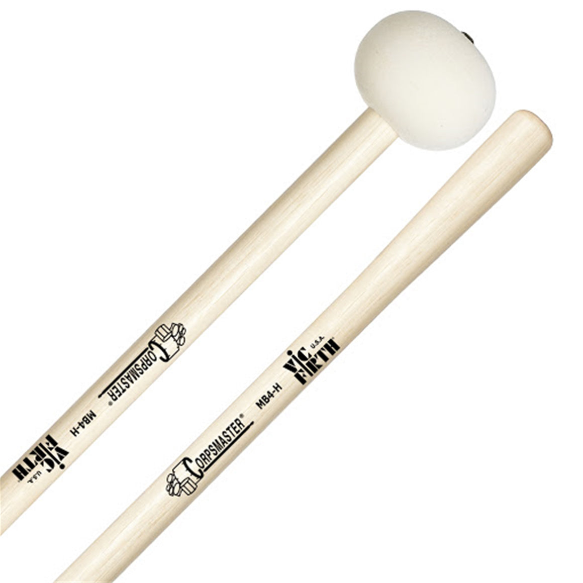 VIC FIRTH VFMB4H Corpsmaster Marching Bass Mallets, X-Large