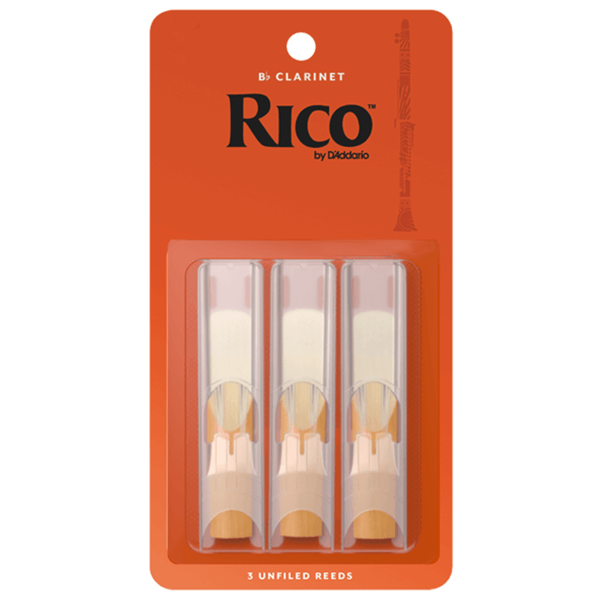 RICO RCA0325 #2.5 Clarinet Reeds, 3 Pack - Ray's Midbell Music