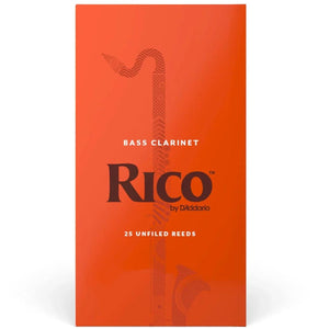 RICO REA2525 #2.5 Bass Clarinet Reeds, Box of 25 - Ray's Midbell Music