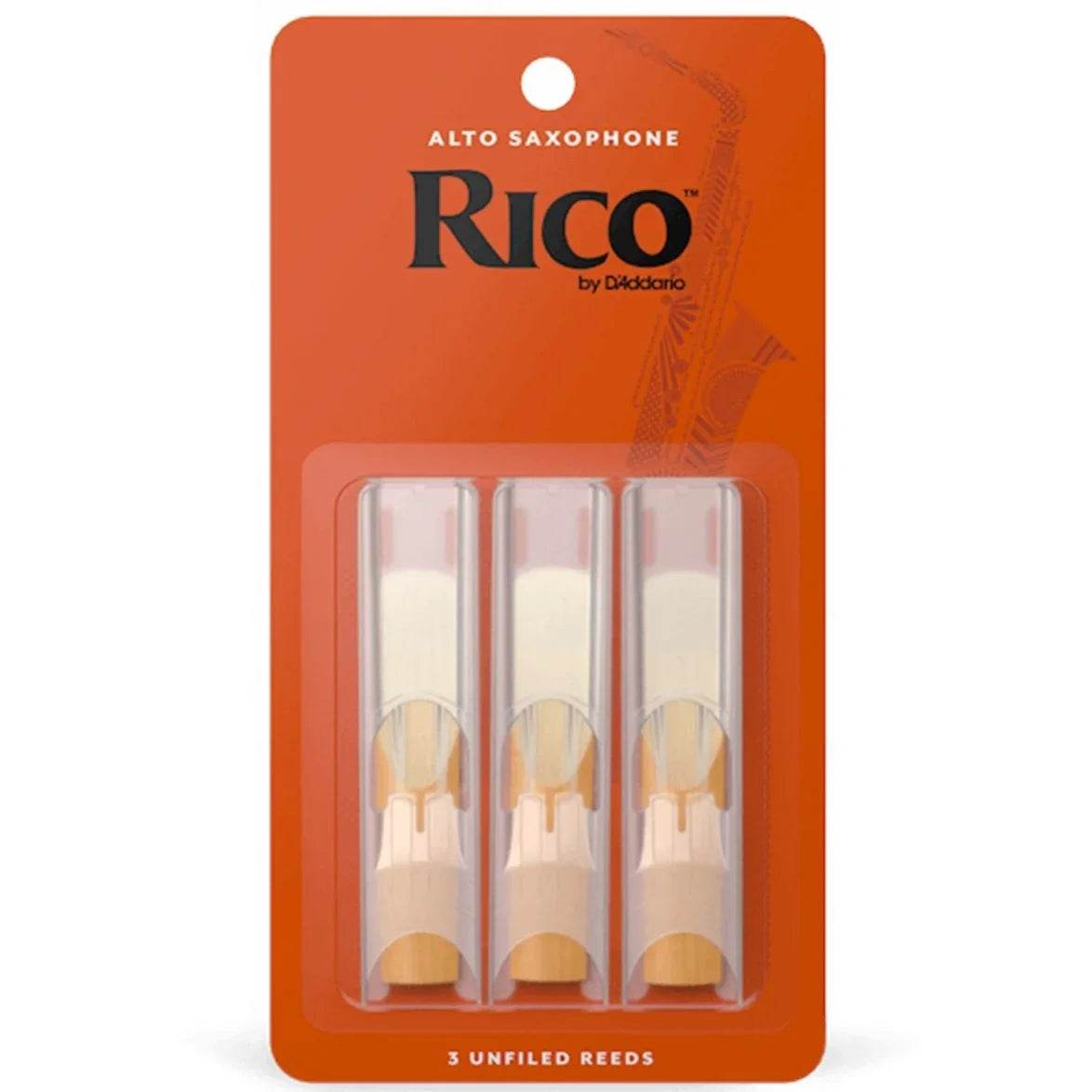 RICO RJA0320 #2 Alto Sax Reeds, 3 Pack - Ray's Midbell Music