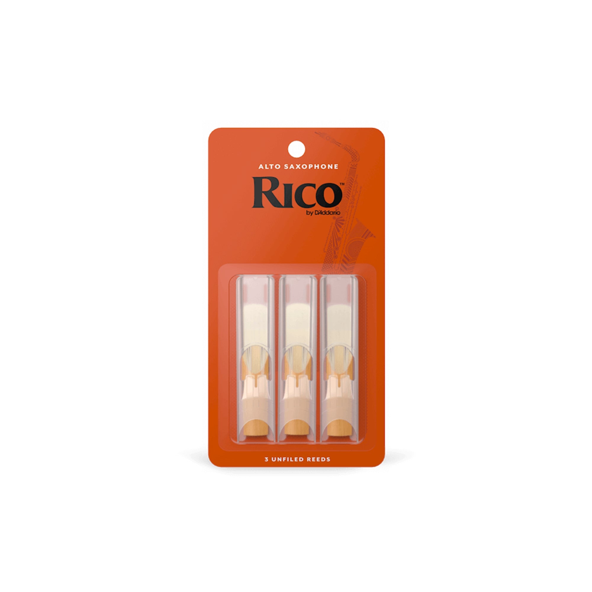 RICO RJA0325 #2.5 Alto Sax Reeds, 3 Pack