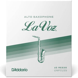 LA VOZ RJC10MH Medium Hard Alto Sax Reeds, Box of 10 - Ray's Midbell Music