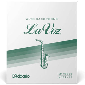 LA VOZ RJC10MS Medium Soft Alto Sax Reeds, Box of 10 - Ray's Midbell Music