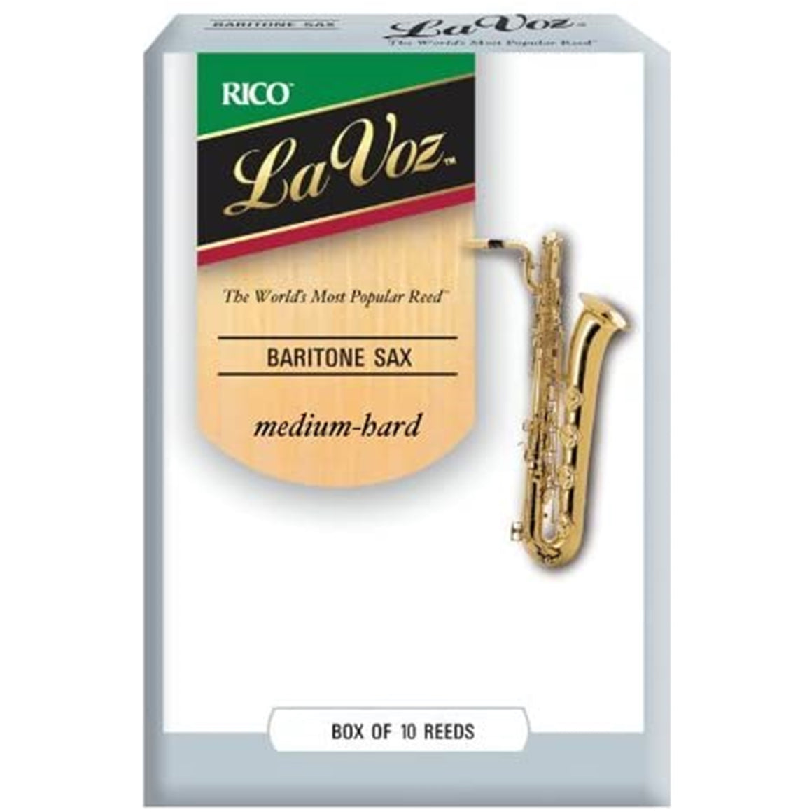 LA VOZ RLC10MH Medium Hard Bari Sax Reeds, Box of 10
