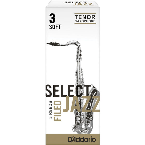 RICO JAZZ SELCT RSF05TSX3S #3S Filed Tenor Sax Reeds, Box of 5