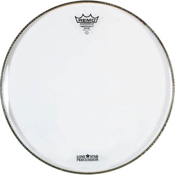 REMO SA0314TD 14" Ambassador Clear Marching Snare Side Head No Collar