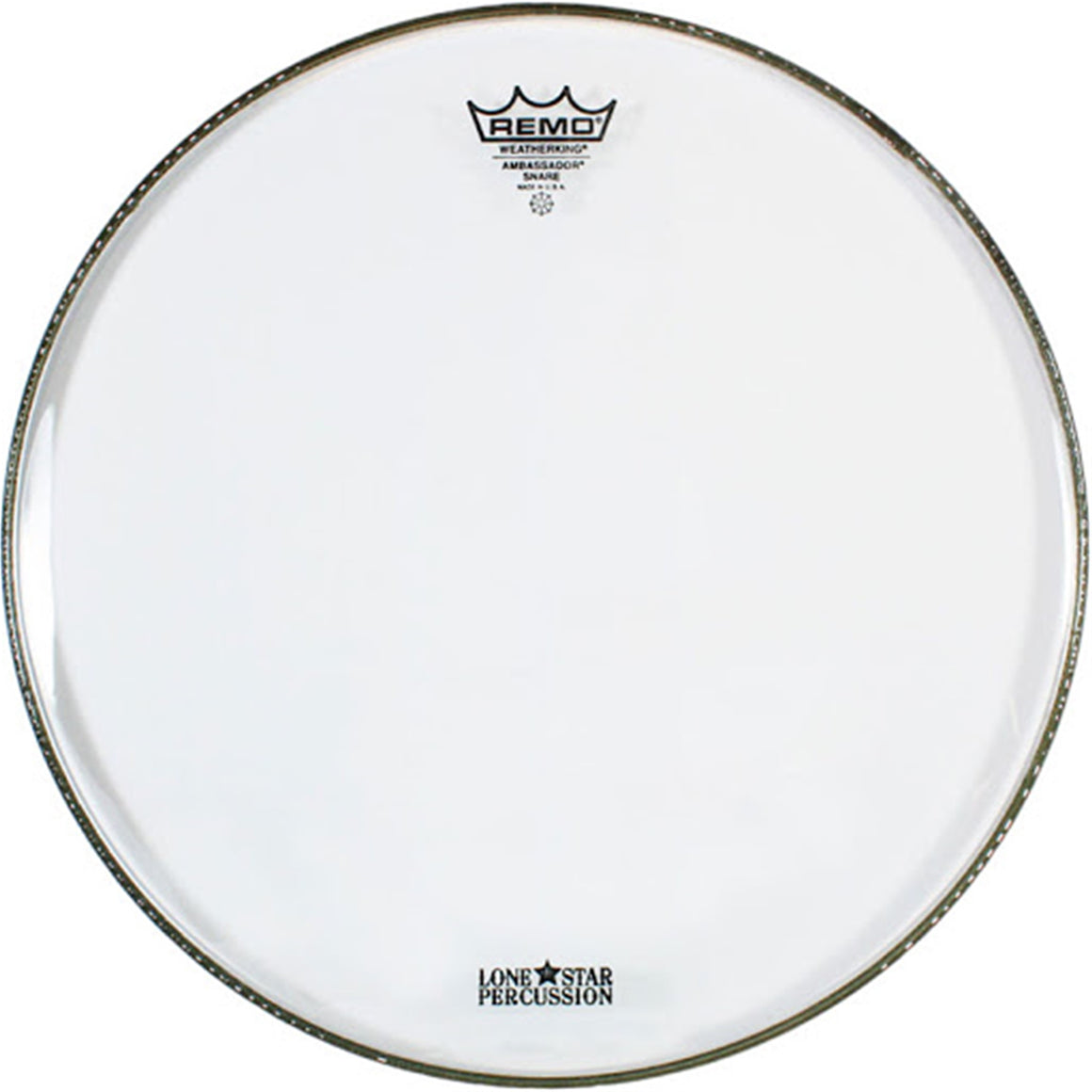 REMO SA0314TD 14" Ambassador Clear Marching Snare Side Head No Collar