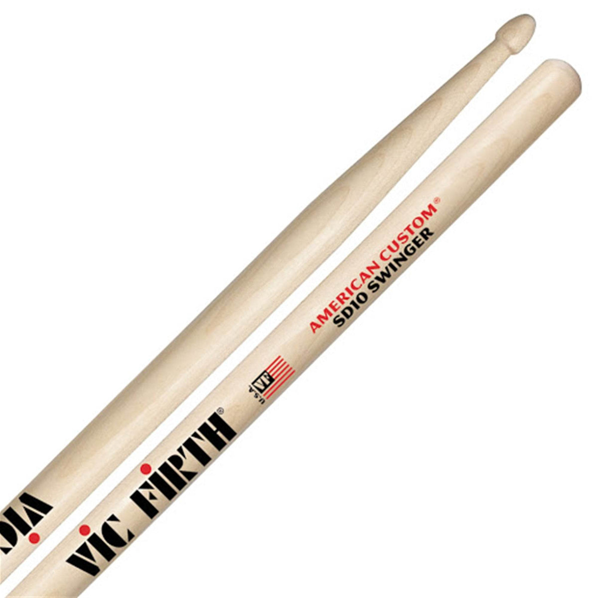 VIC FIRTH SD10 American Custom Swinger Drumsticks - Ray's Midbell Music