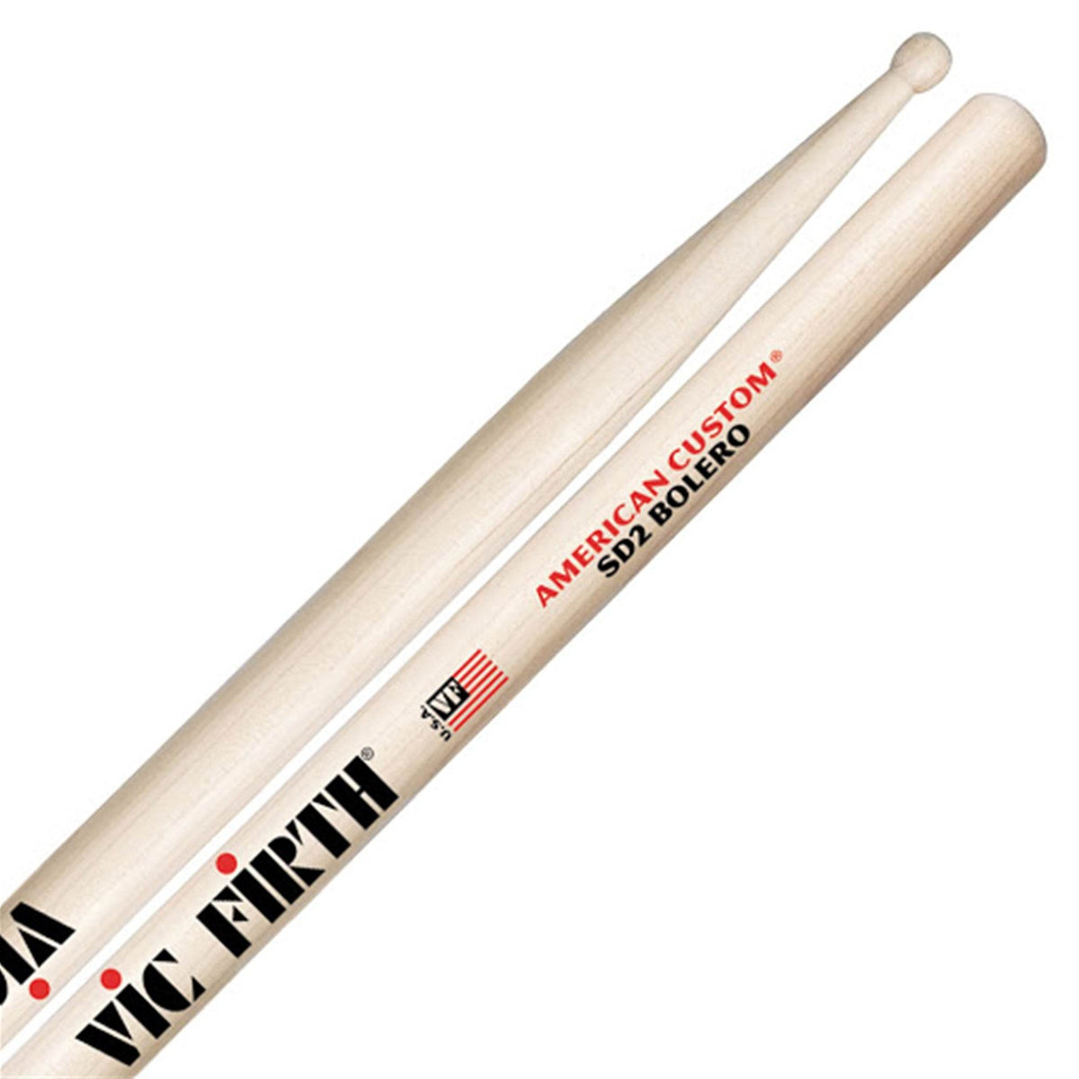VIC FIRTH SD2 American Custom Bolero Drumsticks - Ray's Midbell Music