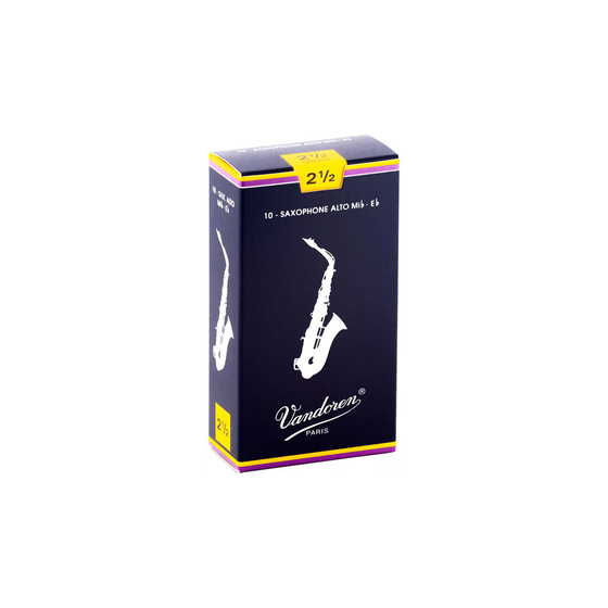 VANDOREN SR2125 #2.5 Alto Sax Reeds, Box of 10