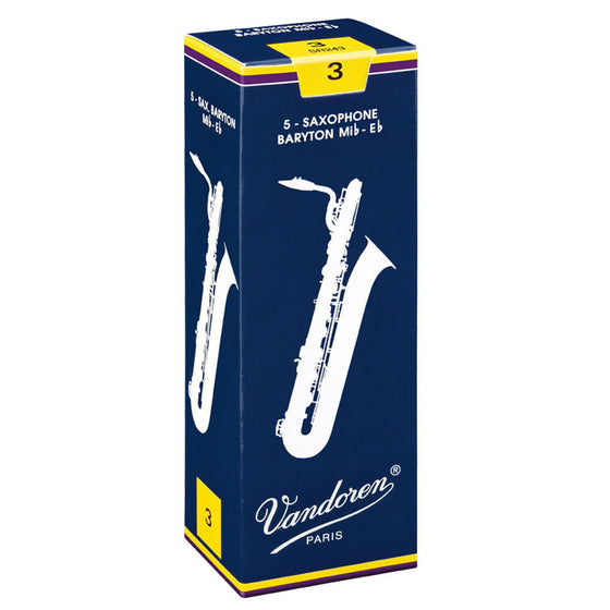 VANDOREN SR2425 #2.5 Bari Sax Reeds, Box of 5