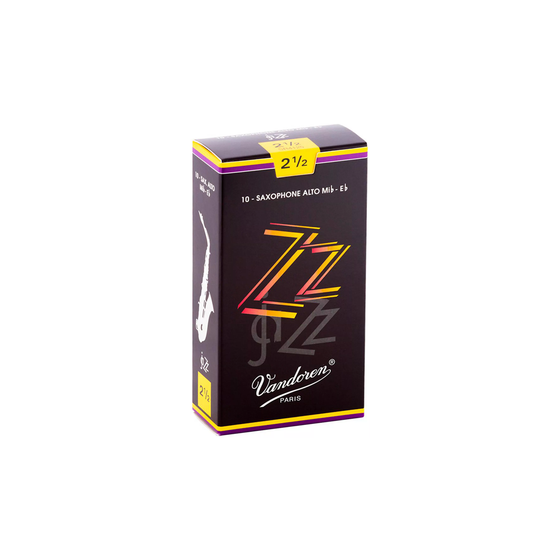 VANDOREN ZZ SR4125 #2.5 Alto Sax Reeds, Box of 10