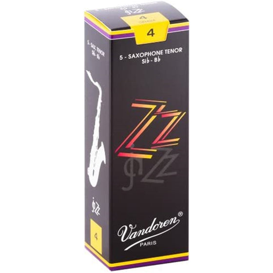 VANDOREN ZZ SR424 #4 Tenor Sax Reeds, Box of 5