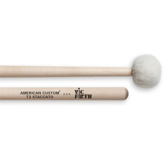 VIC FIRTH T3 Staccato Timpani Mallets, American Custom