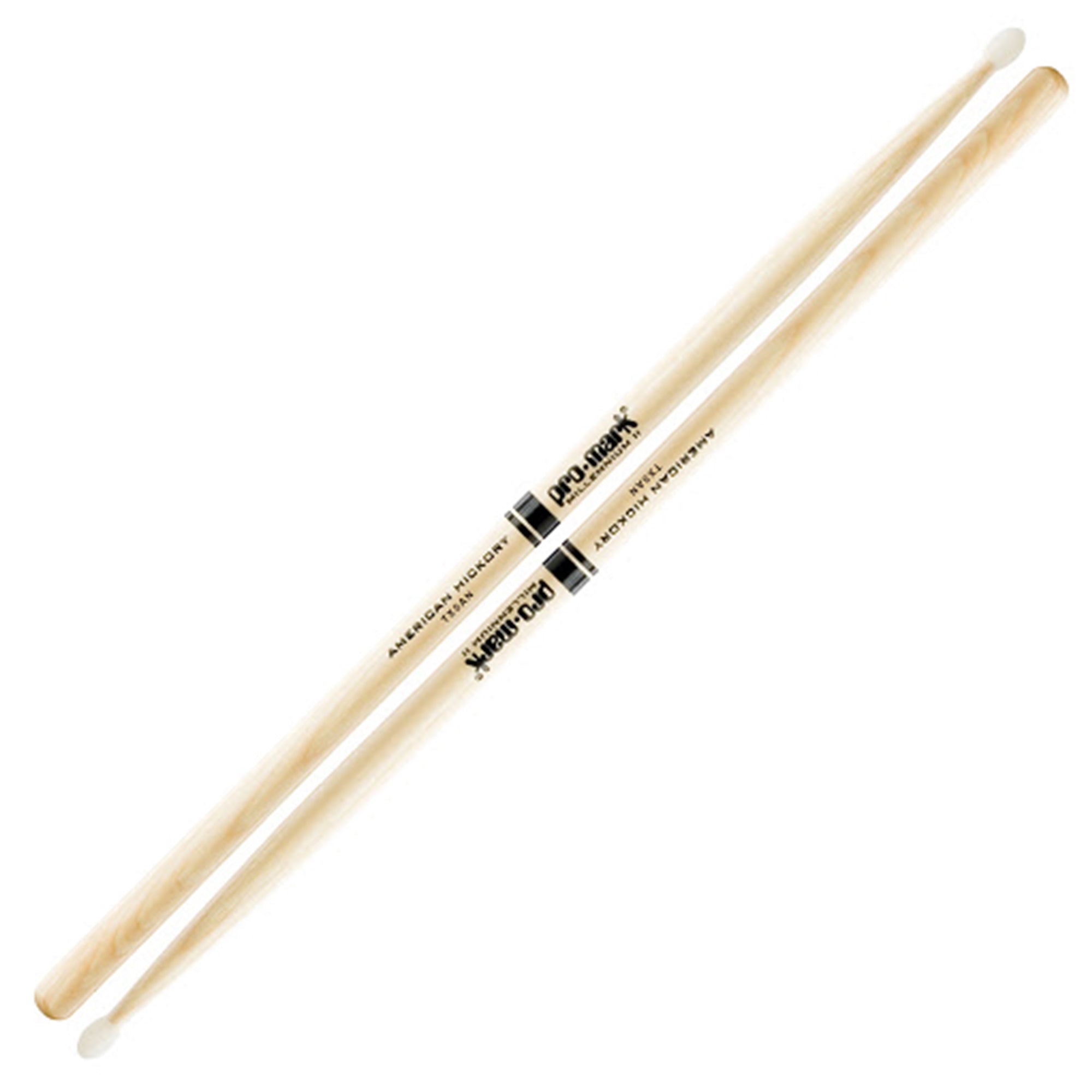 PRO MARK TX5AN 5A American Hickory Drumsticks, Nylon Tip