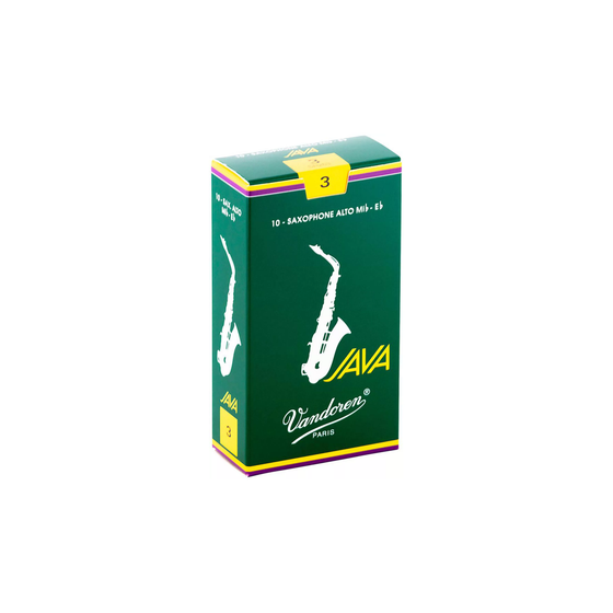 VANDOREN SR263 #3 Alto Sax Java Reed, Box of 10