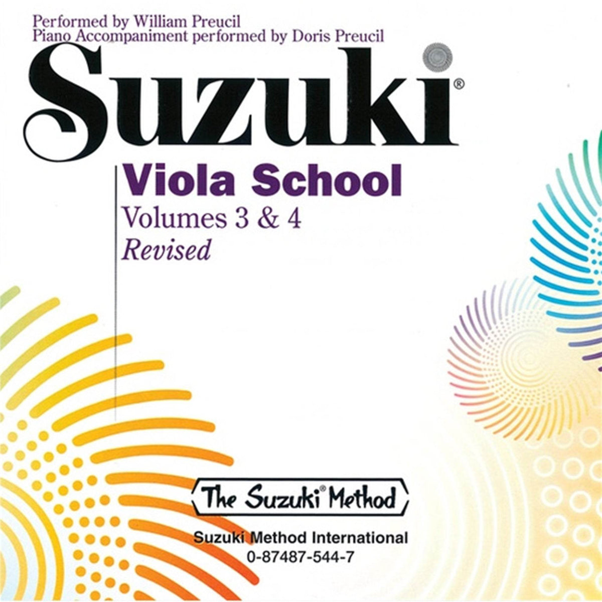 ALFRED 544 Suzuki Viola School CD, Volume 3 & 4 [Viola] - Ray's Midbell Music
