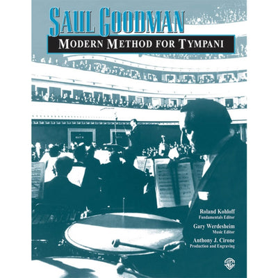 ALFRED 0011424A Saul Goodman: Modern Method for Timpani [Timpani] - Ray's Midbell Music