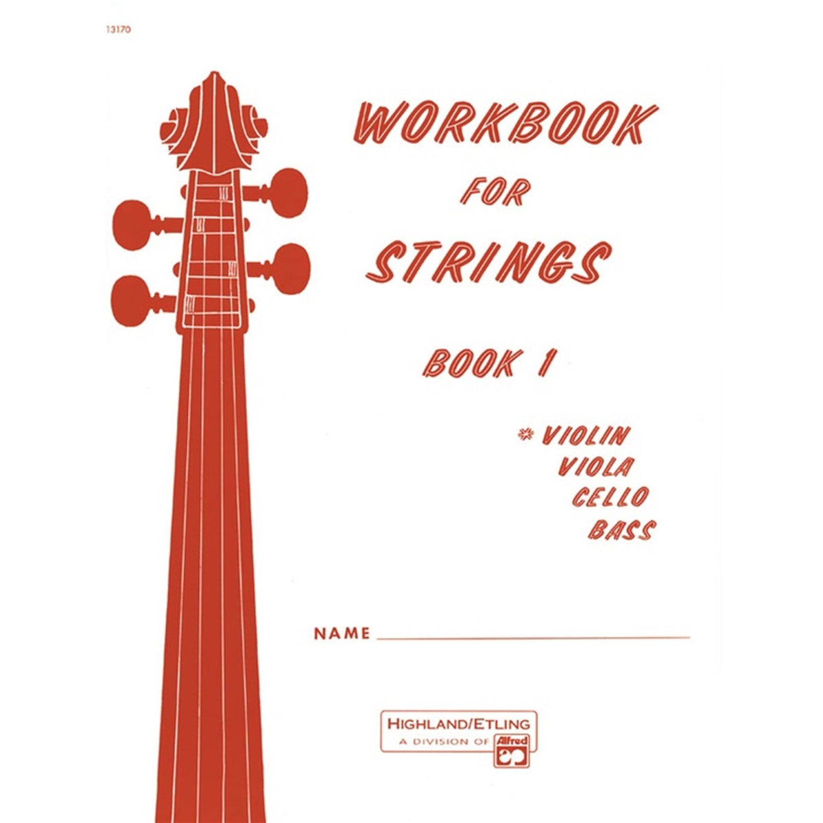 ALFRED 13170 Workbook for Strings, Book 1 [Violin] - Ray's Midbell Music