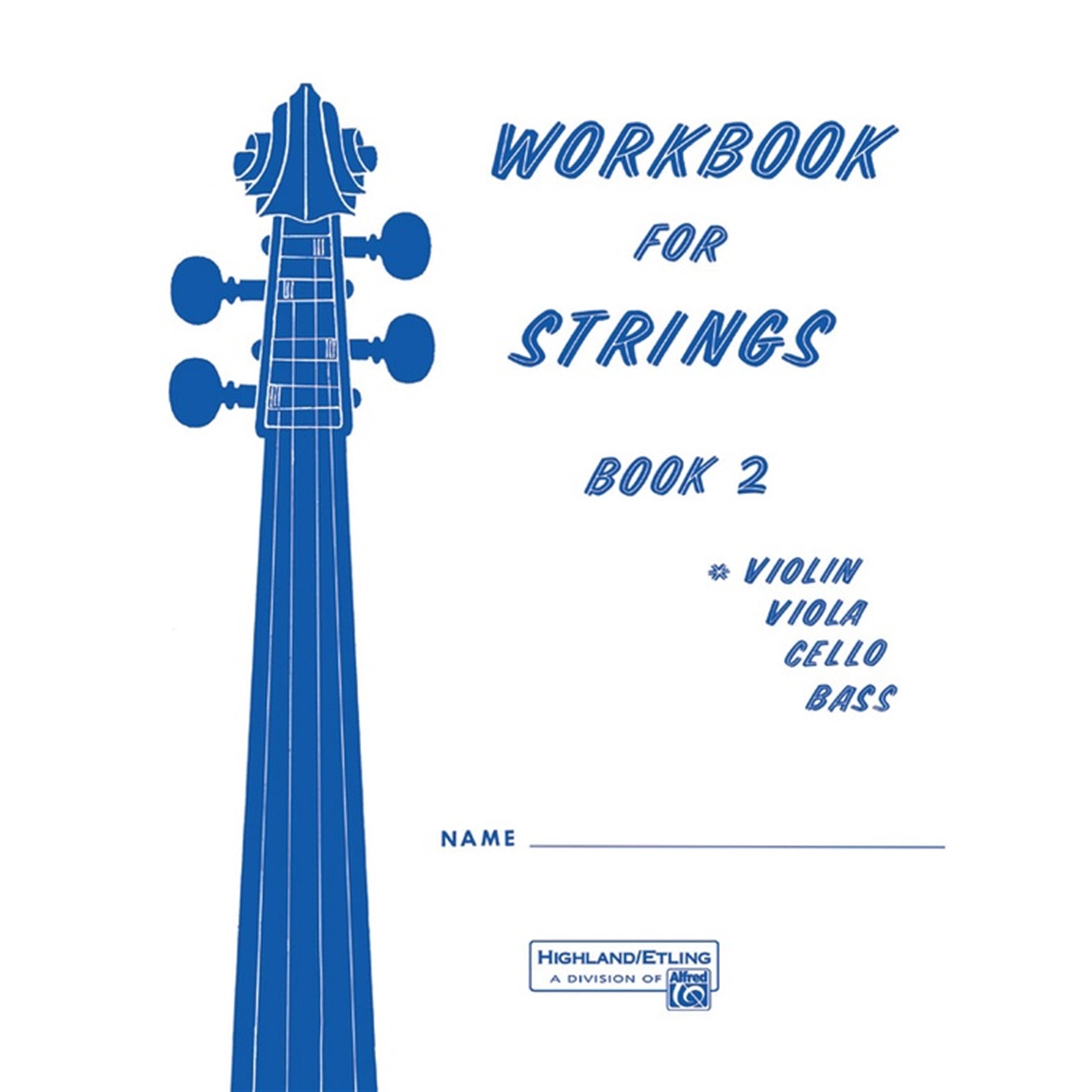 ALFRED 13174 Workbook for Strings, Book 2 [Violin]