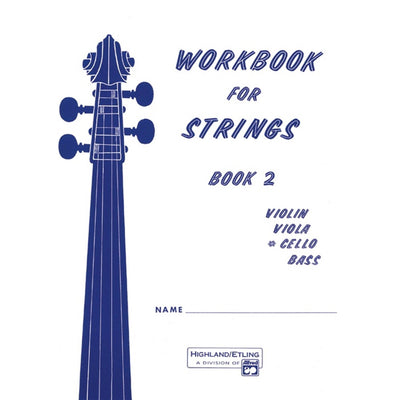 ALFRED 00-13176 Workbook for Strings, Book 2 [Cello] - Ray's Midbell Music