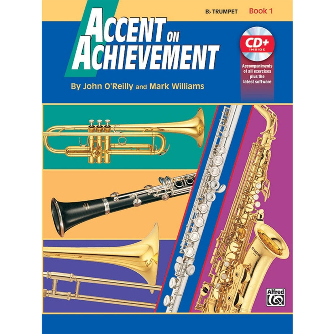 ALFRED 17090 Accent on Achievement, Book 1 [B-Flat Trumpet] - Ray's Midbell Music