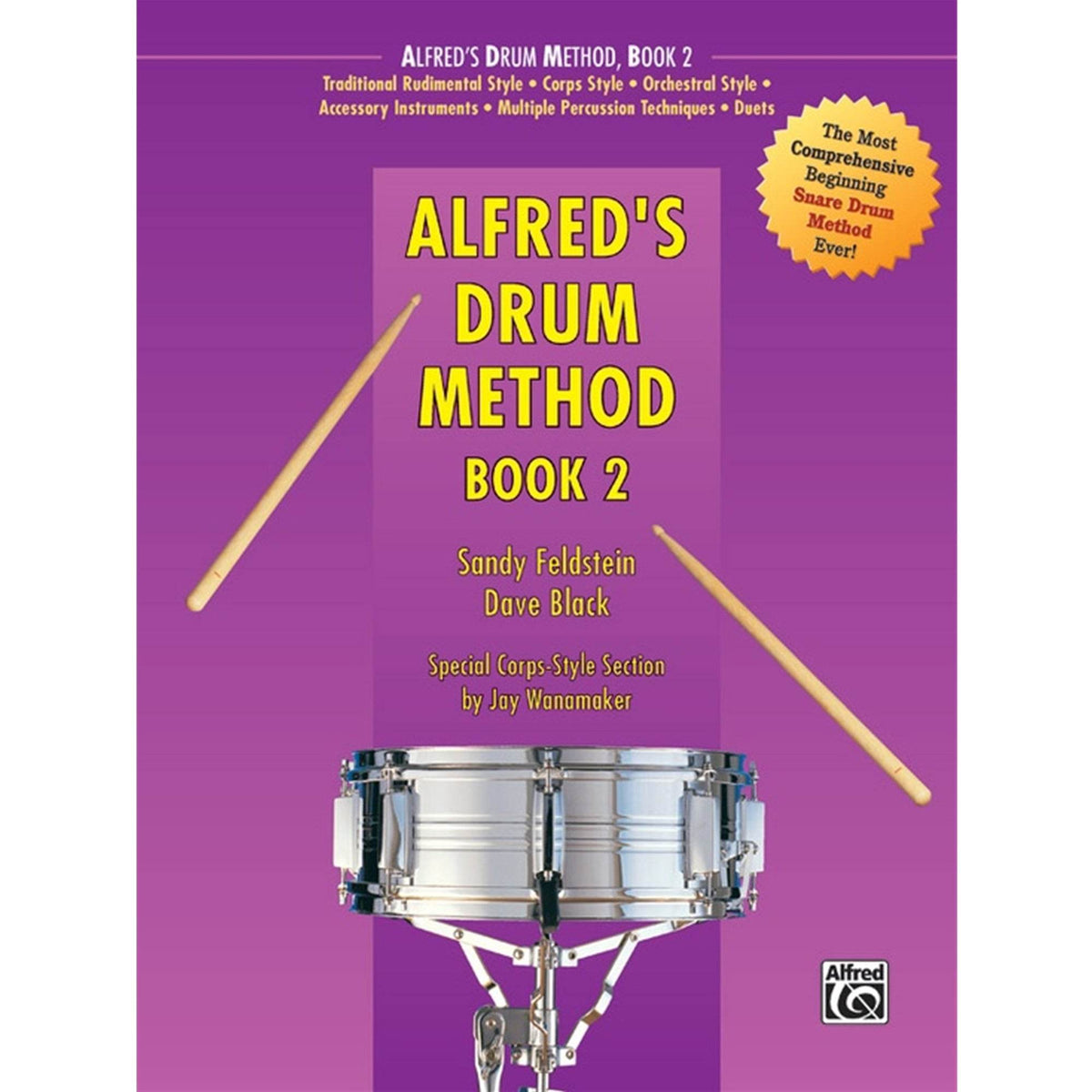 ALFRED 238 Alfred's Drum Method, Book 2 [Snare Drum] - Ray's Midbell Music