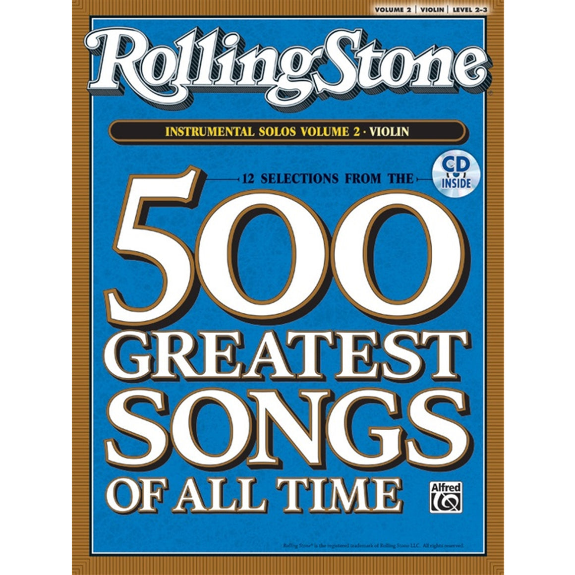 ALFRED 30866 Rolling Stone's 500 Greatest Songs of All Time: Instrumental Solos for Violins Volume 2