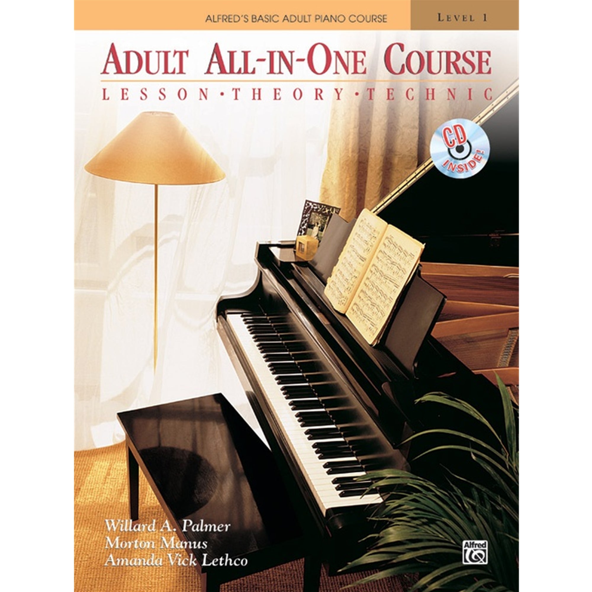 ALFRED 5756 Alfred's Basic Adult All-in-One Piano Course, Book 1 w/ CD