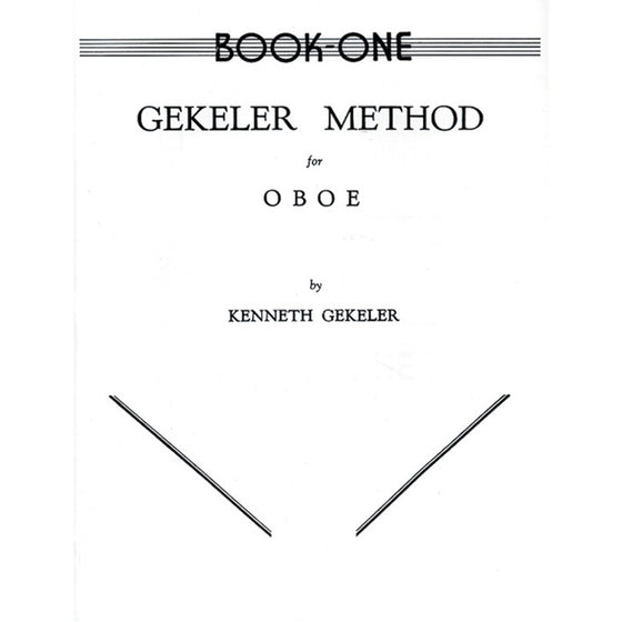 ALFRED EL00081 Gekeler Method for Oboe, Book I [Oboe]