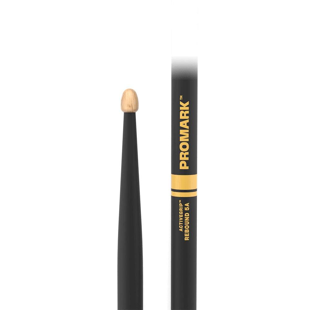PRO MARK R5AAG 5A Rebound ActiveGrip Drumsticks (Black) - Ray's Midbell Music