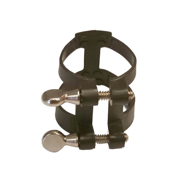LUYBEN 2215B Plastic Clarinet Ligature & Cap (Black) - Ray's Midbell Music