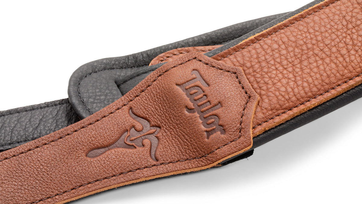 Taylor 412925 2.5" Aerial British Tan Leather Guitar Strap
