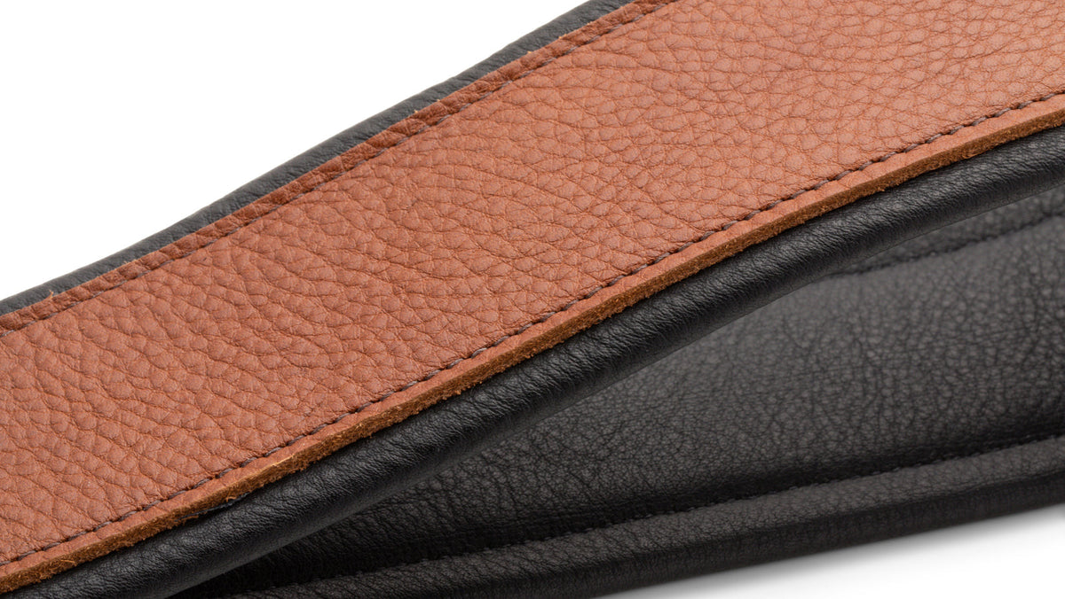 Taylor 412925 2.5" Aerial British Tan Leather Guitar Strap