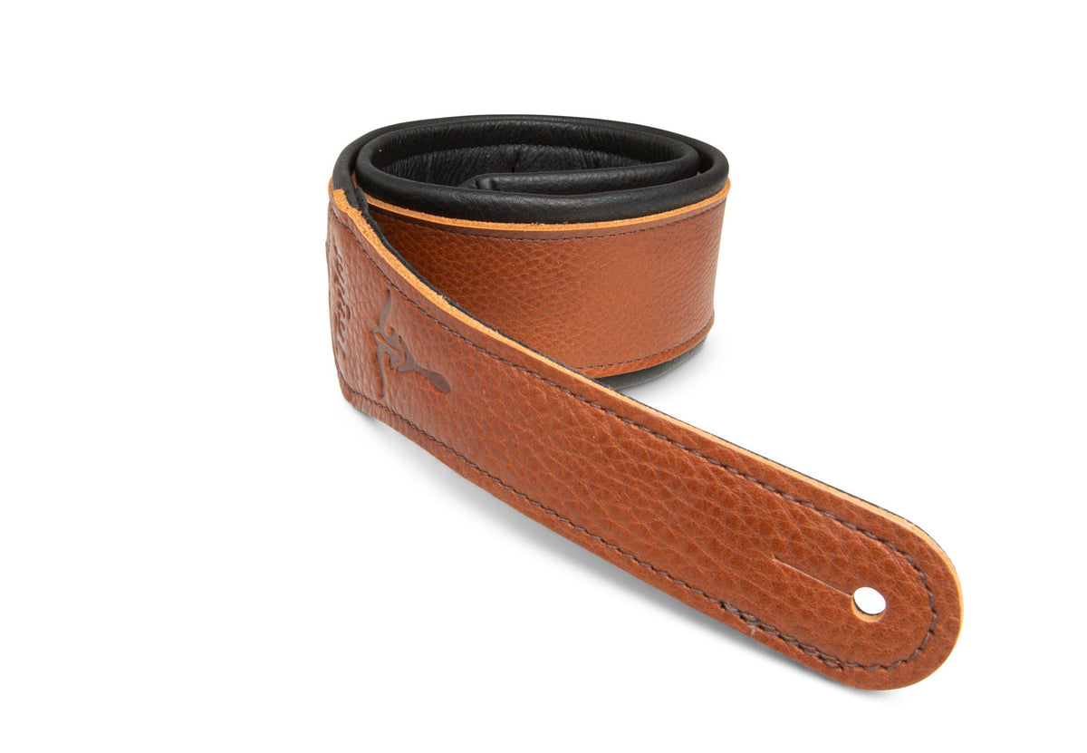 Taylor 412925 2.5" Aerial British Tan Leather Guitar Strap