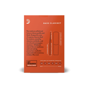 RICO REA1030 #3 Bass Clarinet Reeds, Box of 10 - Ray's Midbell Music