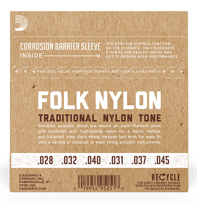 D'ADDARIO EJ33 Folk Classical Ball End Strings - Ray's Midbell Music