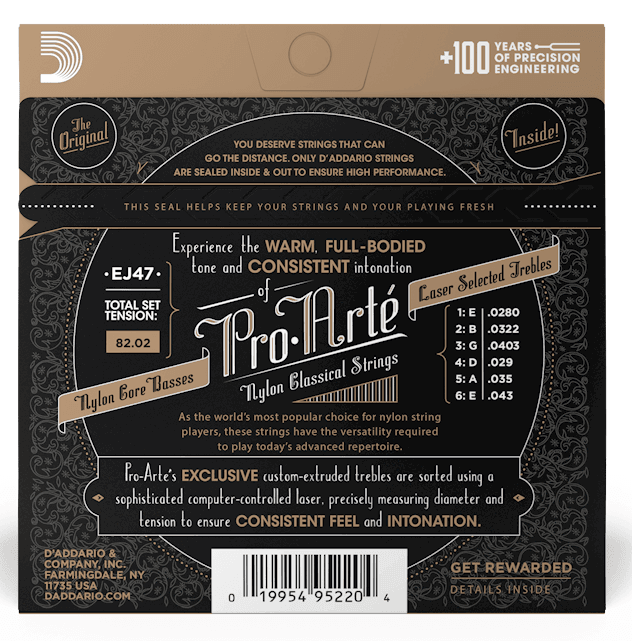D'ADDARIO EJ47 Pro-Arte Normal Tension Classical Guitar Strings - Ray's Midbell Music