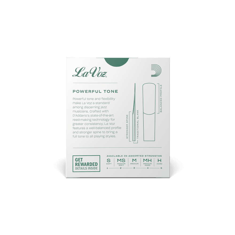 LA VOZ RJC10SF Soft Alto Sax Reeds, Box of 10