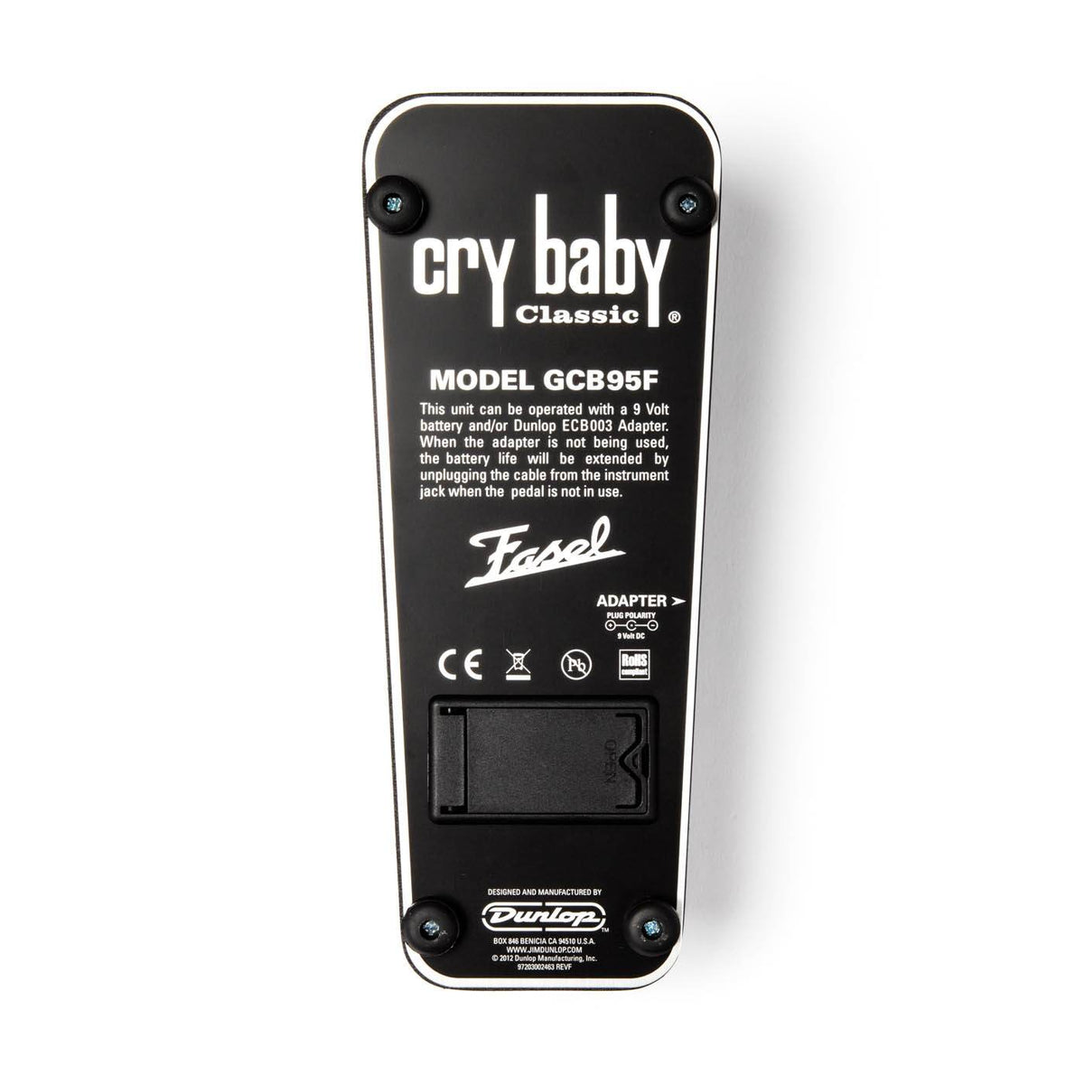 DUNLOP GCB95F Cry Baby Classic Wah Wah Effects Pedal - Ray's Midbell Music
