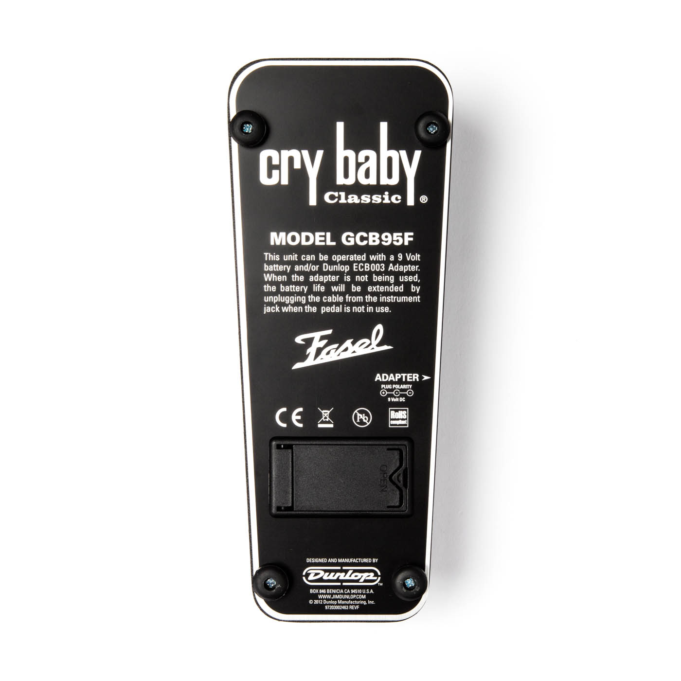 DUNLOP GCB95F Cry Baby Classic Wah Wah Effects Pedal