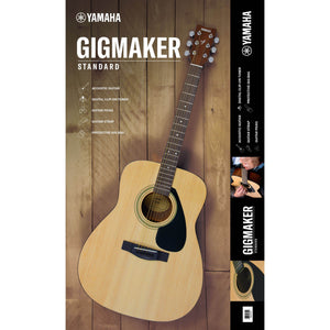 YAMAHA GIGMAKERDLX Gigmaker Dreadnought Acoustic Guitar Starter Pack (Natural) - Ray's Midbell Music