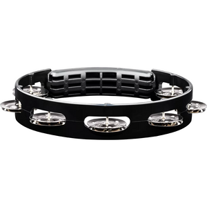 MEINL PERCUSSN HTT8BK 8" Headliner Tour Tambourine, Black, Stainless Steel Jingles