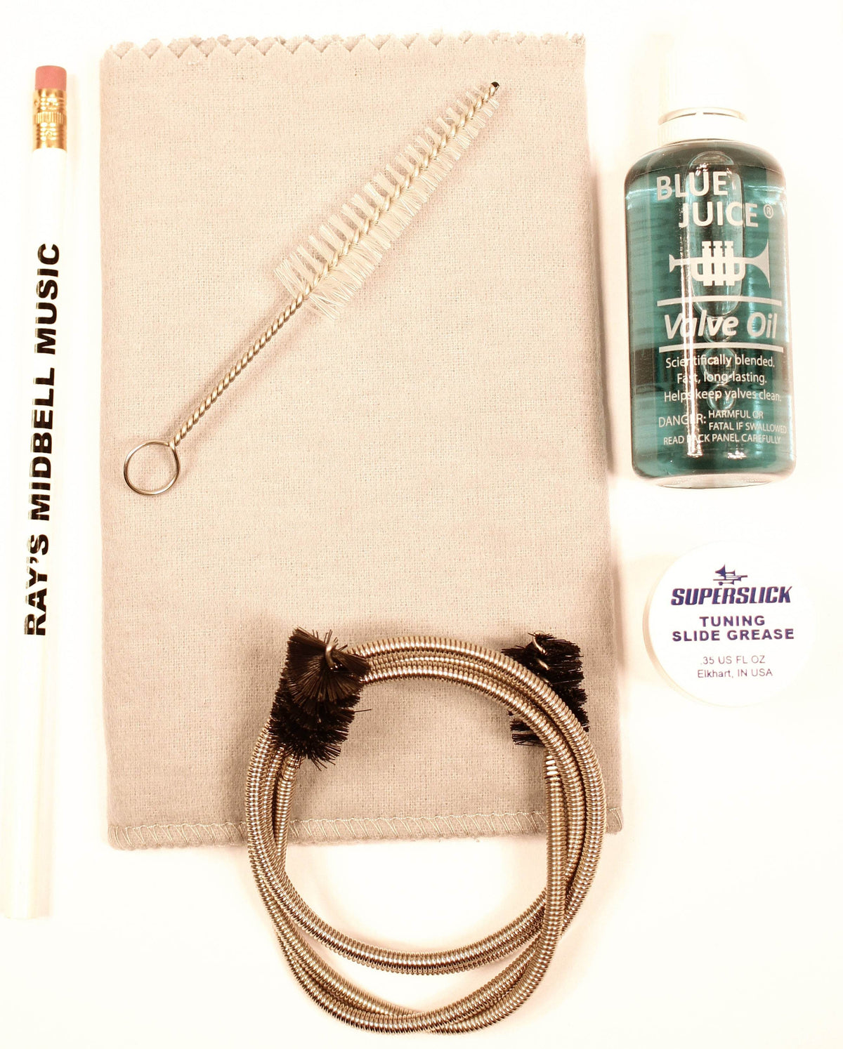 MIDBELL IBRCKS2 Trumpet Care Kit (Silver) w/ Blue Juice - Ray's Midbell Music