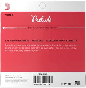 D'ADDARIO J911MM Prelude Viola A String, Medium Scale, Medium Tension - Ray's Midbell Music